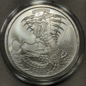 The Egyptian Dragon 1  oz .999 Silver Round BU.  Limited mintage 15,000 rounds!